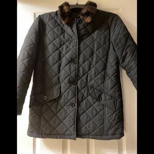 Charter Club Black Quilted Lightweight Jacket M